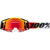 100% 100 Percent Racecraft 2 Ogusto Crossbrille verspiegelt /Weiß/Rot Verspiegelt Schwarz
