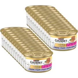 Purina Gourmet Gold Kitten Mousse mit Kalbfleisch 6 x 85 g