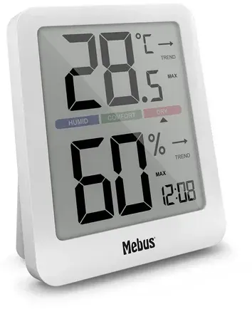 Mebus Thermo/Hygrometer - weiß