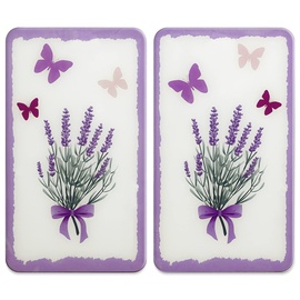 WENKO Lavendel-Bouquet Abdeckplatten 2er Set