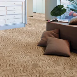 Teppichboden ANDIAMO "Amberg, Strukturschlinge, Made in Belgium", beige, B:21cm H:9mm L:30cm, Kunstfaser, Teppiche, Breite 200, 300, 400 oder 500 cm, Hoch-Tief Effekt, strapazierfähig