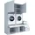 laundreezy Mehrzweckschrank-Set 186 x 238 x 68 cm Weiß