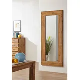 MASSIVMOEBEL24.DE Spiegel Sheesham 185x4x80 braun geölt, Nature Brown #842