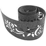 zaun|zu® Sichtschutzstreifen 255 x 15 cm Hellgrau Vlies