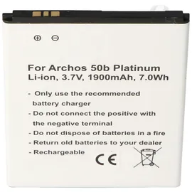 AccuCell Akku passend für den Archos AC50BPL Akku Archos 50b Platinum, 73,0 x 60,0 x 4,0mm