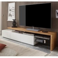 MCA Furniture Alimos TV-Rack 2040 mm weiß matt/Asteiche