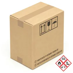 KK Verpackungen 540 Gefahrgut Kartons 275 x 195 x 300 mm Wellpappe Versandkartons Gefahrstoffe