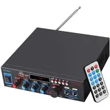 Audio Amplifier 800W Mini Hifi Bluetooth Verstärker 400W+400W, Auto Audio Verstä