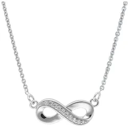 trendor 68365 Damen-Kette 925 Silber Collier Unendlichkeit
