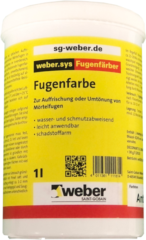 Weber.sys Fugenfärber - Silbergrau