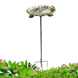 Vogeltränke Stehend, Vogelbad Für Draußen Garten, Freistehende Vintage Vogelbäder Und Futterhäuser, Dekorative Gartenstecker, Vogelbad Und Futterschale Für Garten, Terrasse, Hof, Rasen