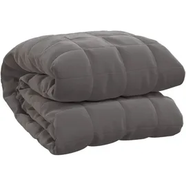 vidaXL Gewichtsdecke Grau 152x203 cm 11 kg Stoff