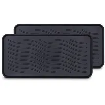 BestLivings Schuhabtropfschale 38 x 78 cm Schwarz