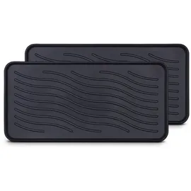 BestLivings Schuhabtropfschale 38 x 78 cm Schwarz