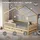 ML-Design Hausbett 90 x 200 cm Kiefer naturbelassen beige