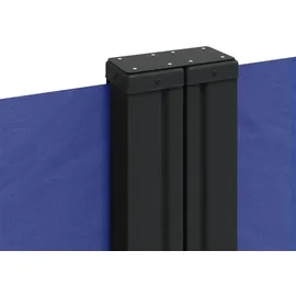 vidaXL Seitenmarkise 160 x 1200 cm Blau Stahl
