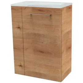 Fackelmann Waschbeckenunterschrank 44 x 60 x 24,3 cm Braun
