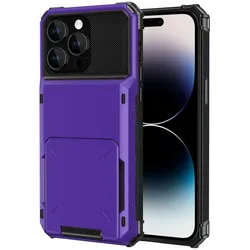 Hülle für Apple iPhone 15 Pro Schutz Handy Case Cover Backcover Kartenfach Etuis