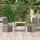 vidaXL Garten-Essgruppe 3-tlg. Grau