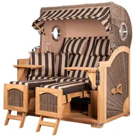 Mr. Deko bene living Strandkorb Komplettset Ammersee Grande XL