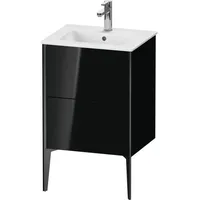 Duravit XViu Waschtisch-Unterschrank XV44590B240 51x42x59,4cm, 2 Auszüge, stehend, schwarz