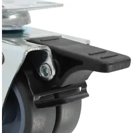 vidaXL 24 Stk. Lenkrollen mit Zwillingsrad 50 mm