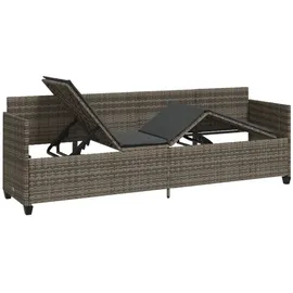 vidaXL Sonnenliege 200 x 59 x 37 cm Grau
