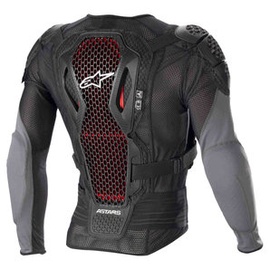 Alpinestars Bionic Plus V2 Protektorenjacke Level-2 - Schwarz/Dunkelgrau/Rot / S