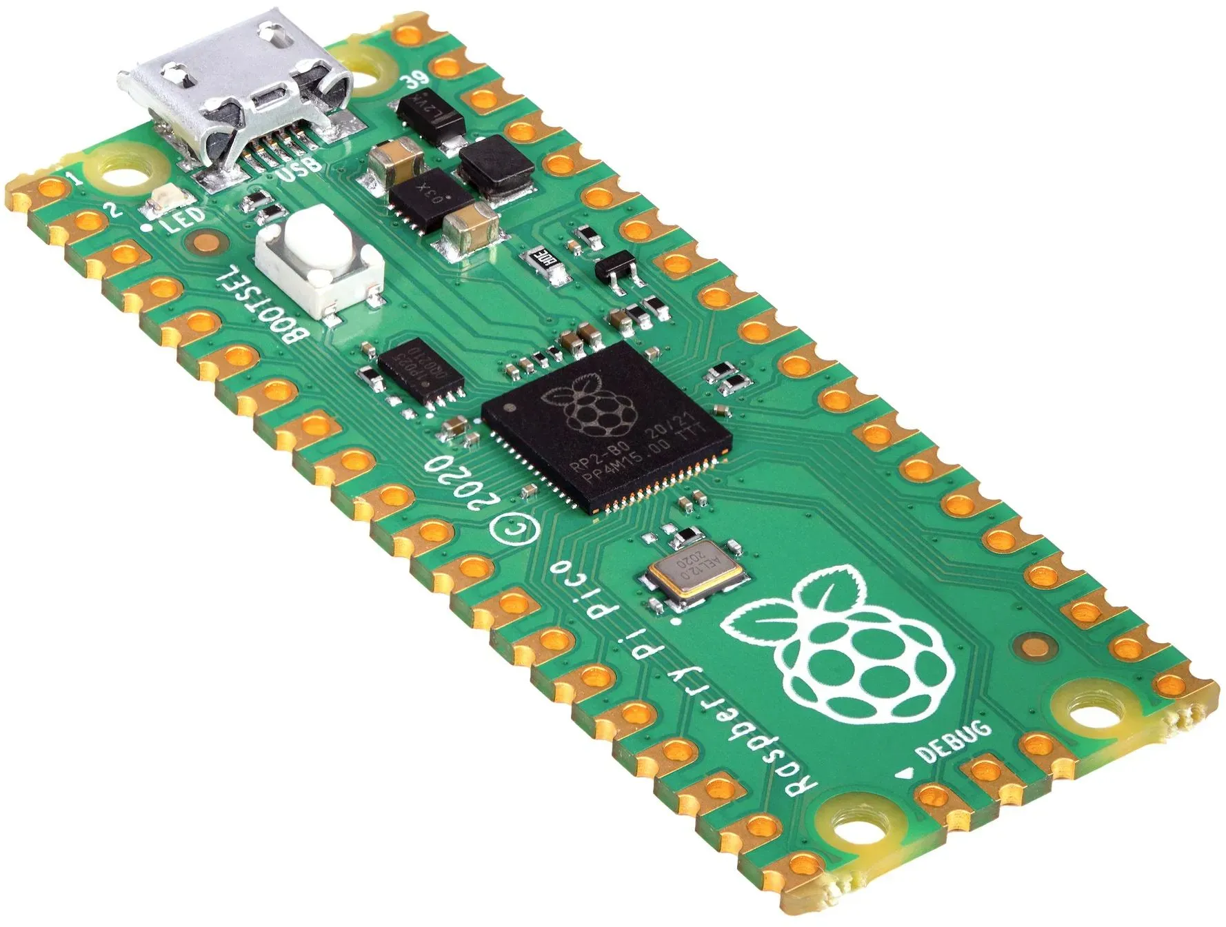 Preisvergleich Produktbild Raspberry Pi Pico, RP2040 Mikrocontroller-Board