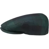 LIERYS Blackwatch Flatcap Herren Made in EU 100% Wolle Baumwollfutter Schirmmütze Kariert Sommer Winter grün 60 cm - 60