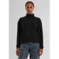URBAN CLASSICS Light Terry Halbzippullover - Black - 5XL