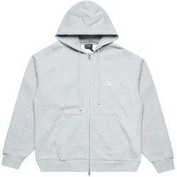 Dime Cursive Logo Zip Hoodie - Grau - M