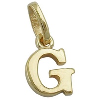 Gallay Anhänger 8x6mm Buchstabe G glänzend 9Kt GOLD