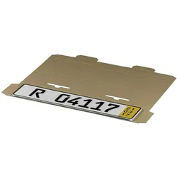 VEPATIM 20x Versandverpackungen für KFZ-Kennzeichen 522x112x10mm