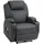 Homcom Relaxsessel Kunstleder 0 x 0 x 0 cm Dunkelgrau elektrisch mit Massagefunktion