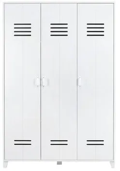 DAHEIM Mehrzweckschrank Locker Holz Weiß
