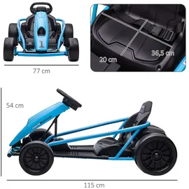 Homcom Elektro Gokart 12 V blau