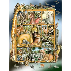 Ravensburger Puzzle - Tiere im Regal - 100 Teile