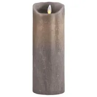 SOMPEX Flame LED Echtwachskerze 23 cm taupe