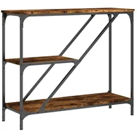 VidaXL Konsolentisch Räuchereiche 88,5x30x75 cm Holzwerkstoff