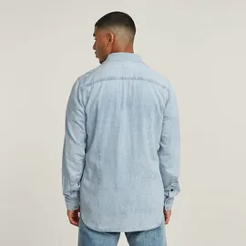 G-Star Slim Fit Jeanshemd Silber M