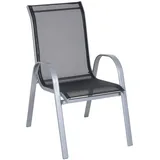 Greemotion Dublin Stapelsessel 55 x 95 x 76 cm silber/schwarz