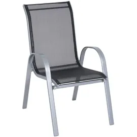 Greemotion Dublin Stapelsessel 55 x 95 x 76 cm silber/schwarz