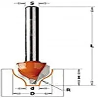 CMT 965.002.11 Hartmetall-Profilfräser Z2 S=8 D=12,7x8 R=2