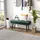 Homcom Sitzbank Bettbank Samt Grün 100 x 36 x 45 cm