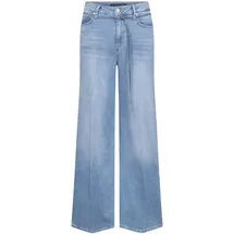 Raffaello Rossi Wide Leg Jeans mit Gürtel Modell Sventy Dunkelblau, 34