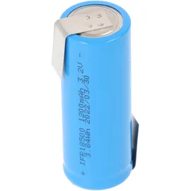 EIZfan IFR 18500 1200mAh 3,2V LiFePo4 Akku Flat Top ohne Kopf ungeschützt 49x18,15mm