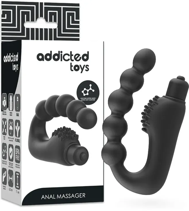 ADDICTED TOYS - ANAL-MASSAGER PROSTATIK MIT VIBRATION