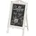 Proregal Werbetafel 66x37x27cm Shabby-Look Vintage Weiß