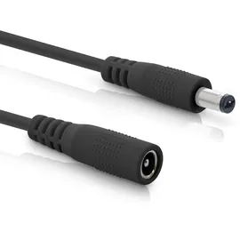 InLine Verlängerungskabel, DC Stecker 5,5x2,1mm, schwarz, 2m